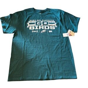 NFL Team Apparel 2024 Super Bowl Champs Philadelphia Eagles Playoffs T-Shirt - L